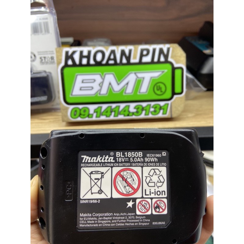 Pin  Li-Ion Makita BL1850B 5.0Ah 18V