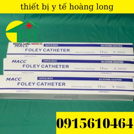 HỘP 10 DÂY THÔNG TIỂU 2 NHÁNH FOLEY CATHETER 12Fr, 14Fr, 16Fr, 18Fr, 20Fr, 22Fr,24Fr