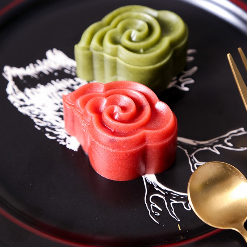 Khuôn Làm Bánh Trung Thu 50g Kèm 2 Khuôn Cắt Hình Quả Dứa / Đậu Xanh