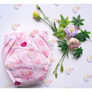 Combo 5 Quần bỏ bỉm - 6 lớp Goodmama size 80 90 100 cho bé từ 5-14kg
