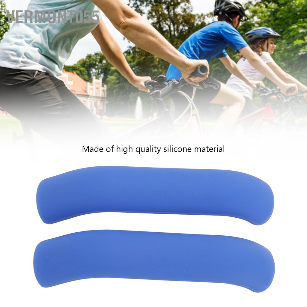 Vermont055 Đòn bẩy phanh dành cho xe đạp Tay cầm bằng silicone công thái học nắm Xe leo núi