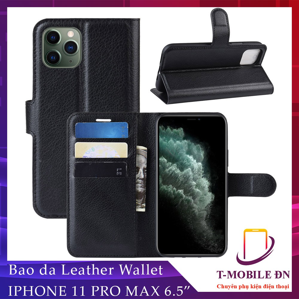 Bao da cho iPhone 11/11Pro/11Promax, Ốp lưng 2 mặt có nắp gập và chống xem phim cho iPhone 11 Pro Max