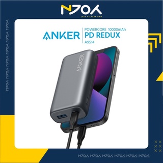 Pin dự phòng mini 10000mah siêu nhỏ gọn tiện lợi anker powercore pd redux a-9514 sạc nhanh 22.5w + iq 3.0 njoyshop