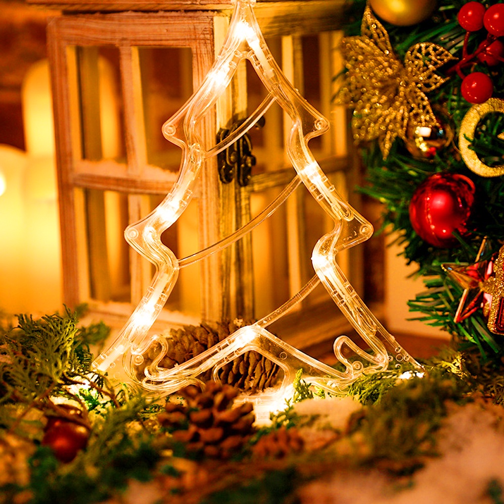 Đèn Treo Trang Trí Giáng Sinh Chạy Pin Hình Ông Già Noel