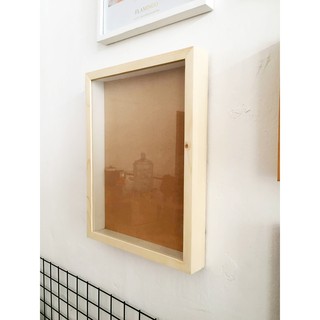 Khung ảnh hộp 30x40 cm B2 Dày 5cm - Khung hình gỗ thông mặt kính trang trí 3D tiêu bản handmade Woodframe By P'Tee
