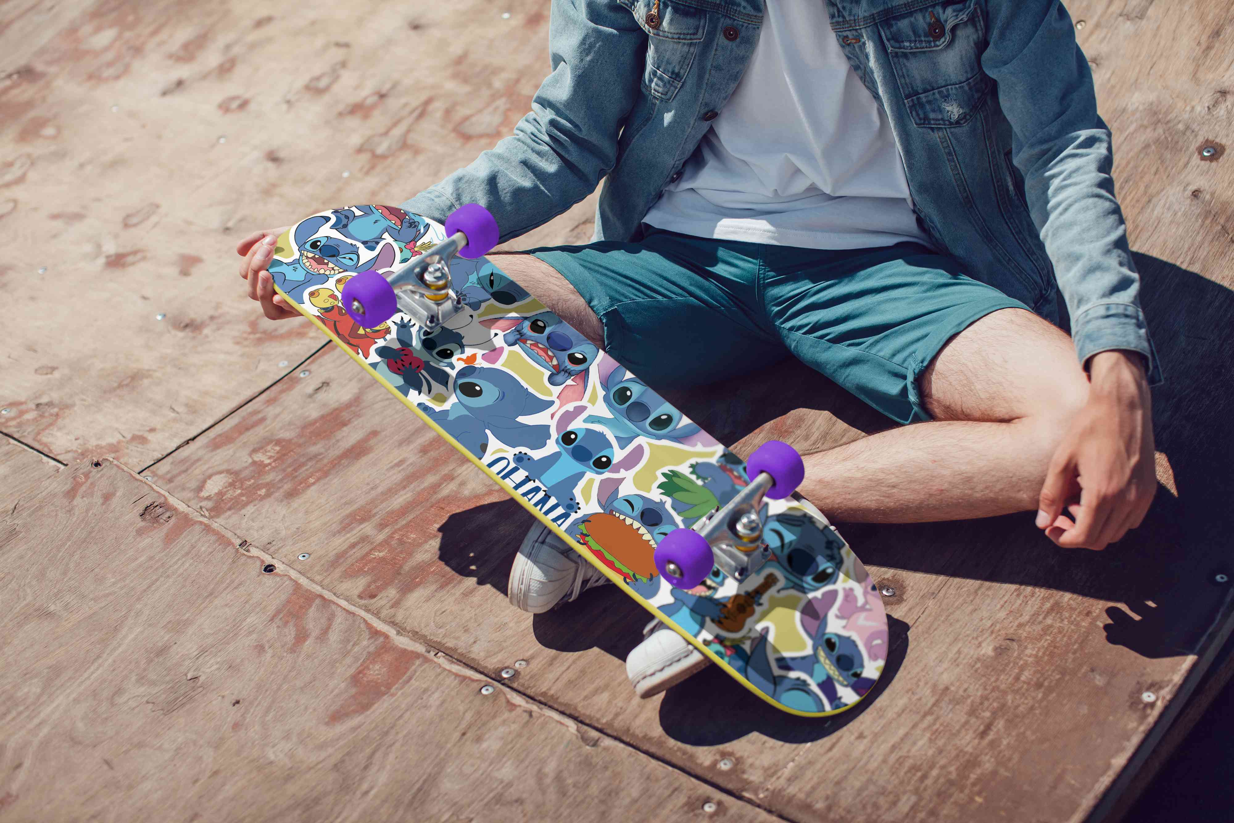 Bộ 50 sticker hình Stitch đáng yêu trang trí cho album ảnh xe đạp | BigBuy360 - bigbuy360.vn