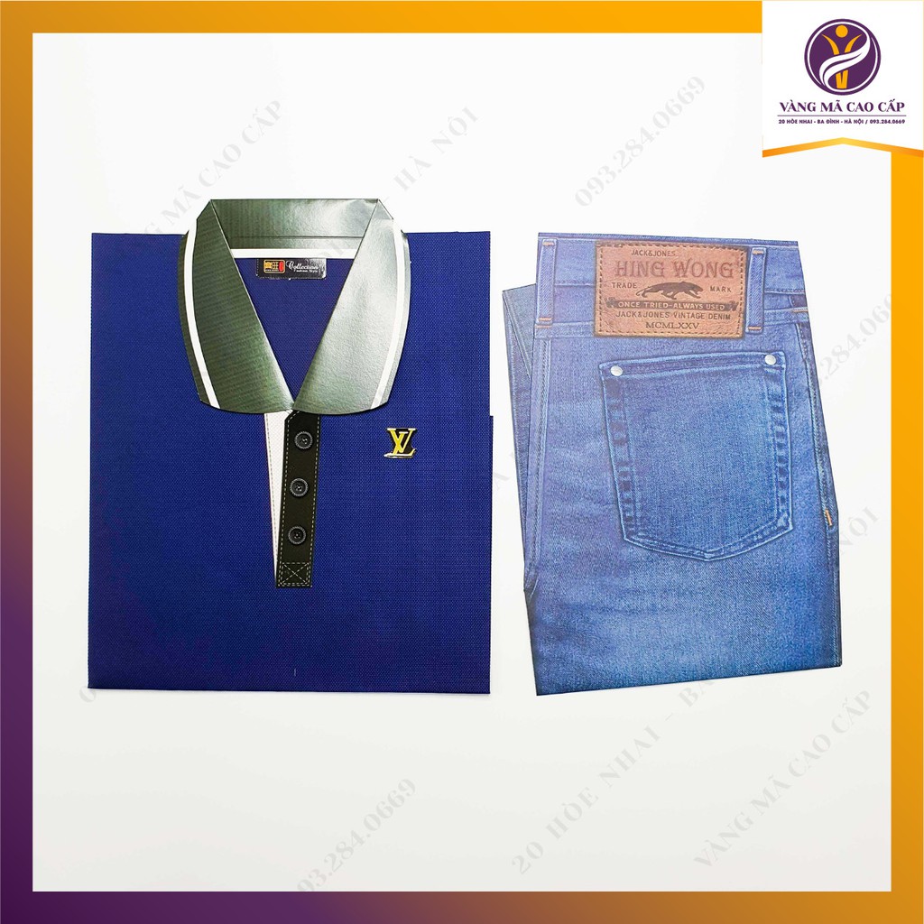 Bộ Áo Phông Áo Polo Quần Bò Nam Mùa Hè Vàng Mã loại đẹp - VM74