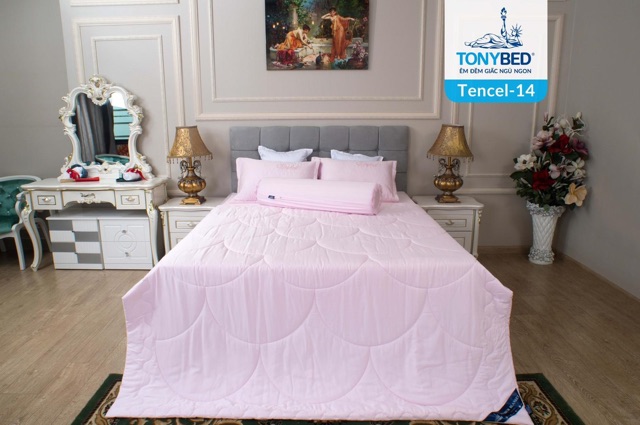 Bộ chăn,drap Tencel màu -Tonybed