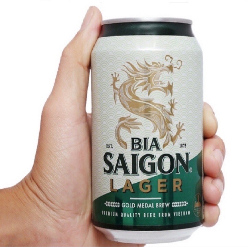 Bia Tết Sài Gòn xanh Lager thùng 24 lon