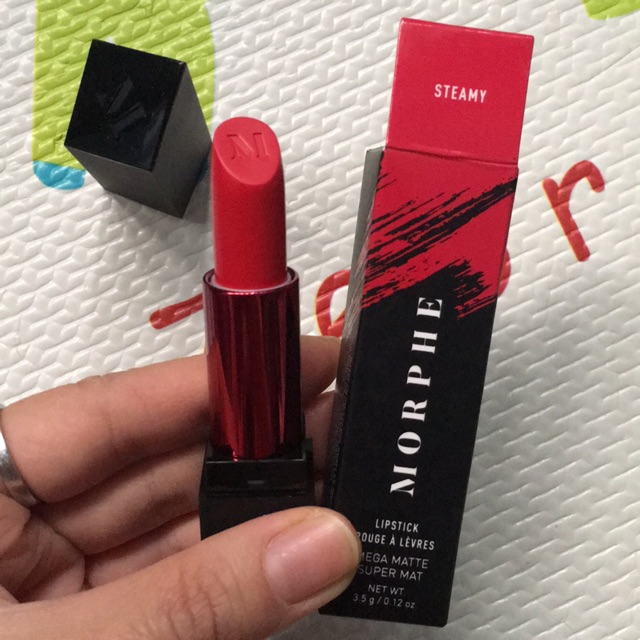 Son lì Mopher Lipstick Rouge À Lèvres Mega Matte Super Mat màu STEAMY(3.5g)(fullsize)xách tay US