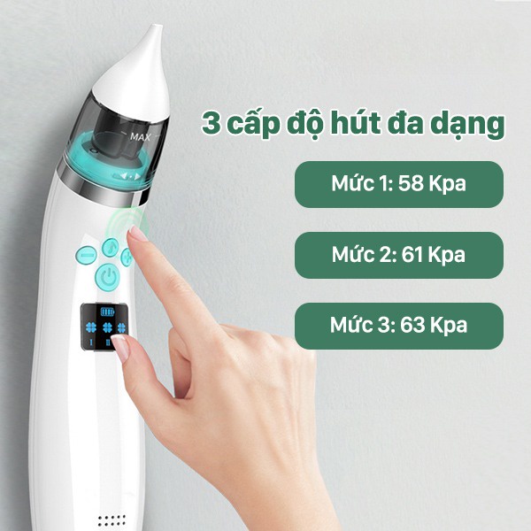 Máy hút mũi cho bé cao cấp,máy hút mũi điện,đầu mềm thích hợp cho cả trẻ sơ sinh