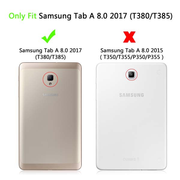Bao da nắp gập in hình dễ thương cho Samsung Galaxy tab A 8.0 2017 SM-T380 T380 T385