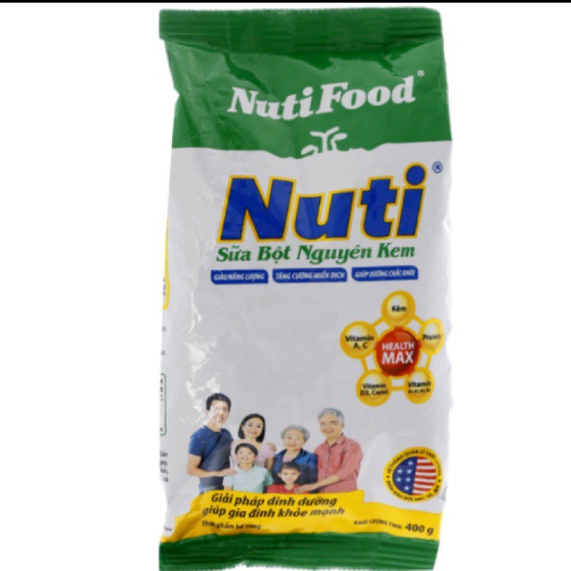 Sữa Bột Nuti nguyên kem- Sức khỏe cho gia đình