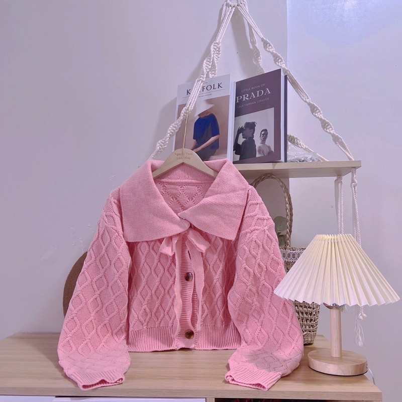 ÁO KHOÁC CADIGAN CỔ BẺ SIÊU XINH 4 MÀU
