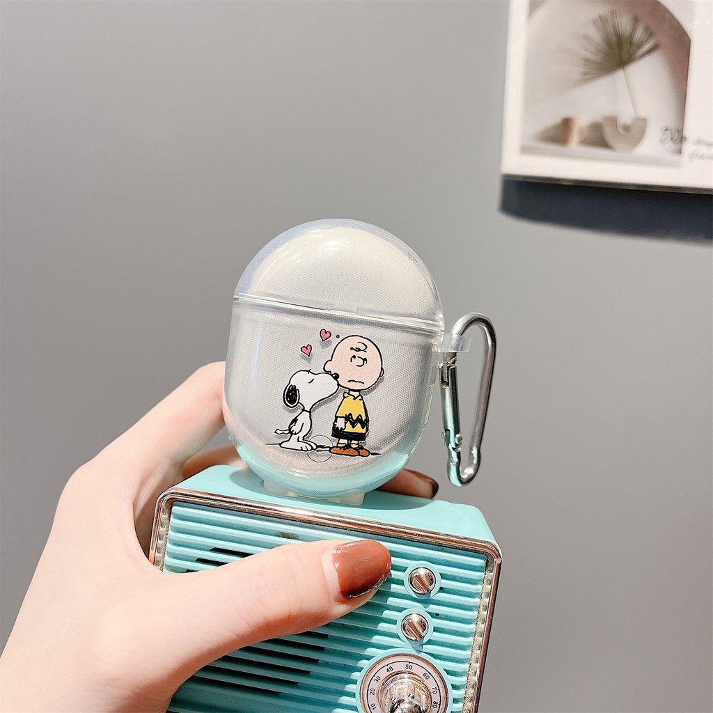 Vỏ Bảo Vệ Hộp Sạc Tai Nghe Không Dây Xiaomi Redmi Airots 3 Pro/Redmi Buds 3 Pro Bằng TPU Trong Suốt In Hoạt Hình Đơn Giản