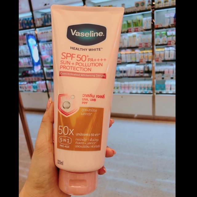 Sữa Dưỡng Thể Vaseline Perfect Serum 50X-10X Tuýp 320ml