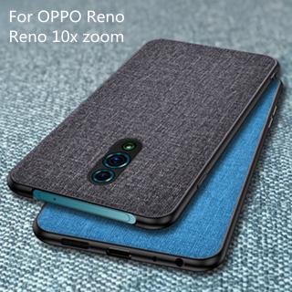 Ốp điện thoại canvas mỏng mềm bảo vệ toàn diện cho OPPO Reno 10x zoom