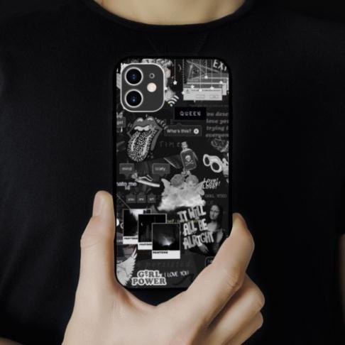 Ốp lưng iphone SAMSUNG poison and gun collage art kinetic art hoạ tiết  cho các dòng iPhone PAP20210793