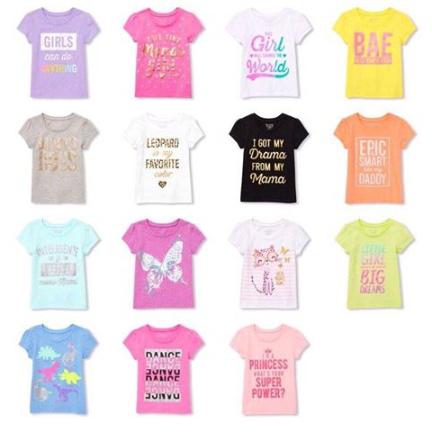 Áo phông bé gái Place- Hàng xuất dư