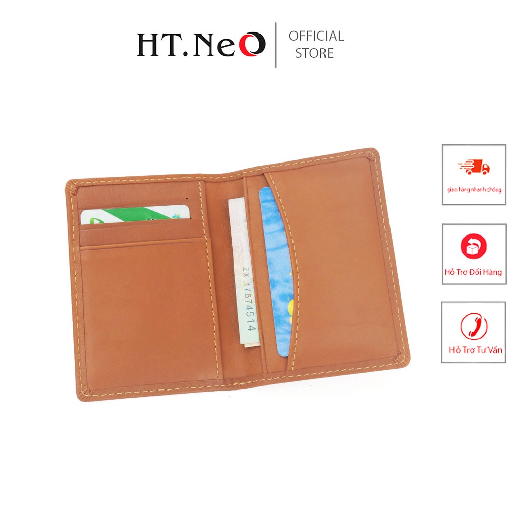 Bóp nam mini - Ví da nam HT.NEO da bò thật nhiều màu ,thiết kế nhỏ gọn ,sang trọng ,tiện dụng VB12