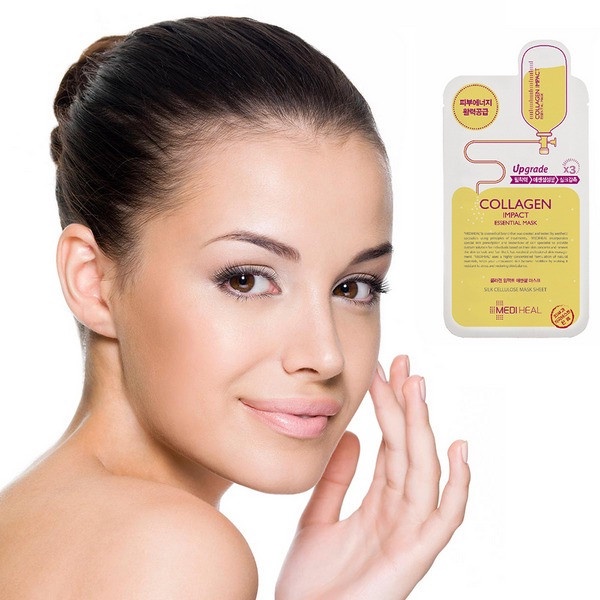 Combo 5 Mặt Nạ Phục Hồi Da, Dưỡng Da Căng Mịn Mediheal Collagen Impact Essential Mask Ex 25ml x5
