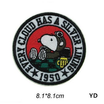 Miếng Dán Ủi Quần Áo Thêu Hình Chú Chó snoopy Dễ Thương diy