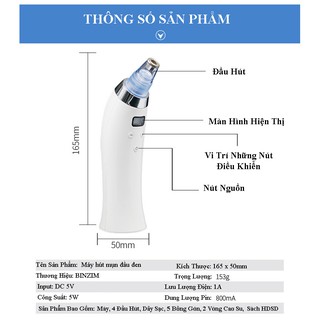 Máy Hút Mụn Đầu Đen mini Đa Năng