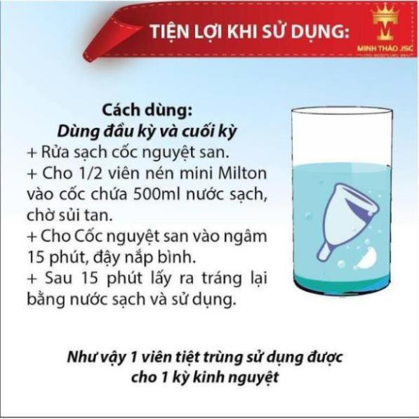 Viên tiệt trùng Cốc nguyệt san Milton