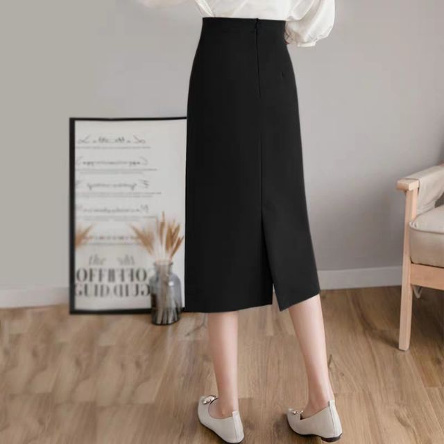 Chân váy đen bút chì dài hàng taobao | BigBuy360 - bigbuy360.vn