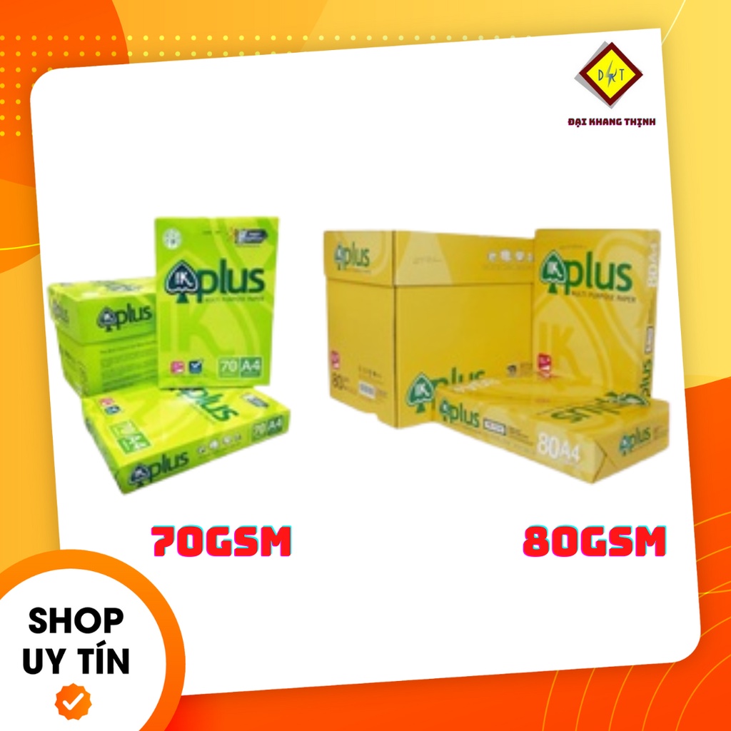 Giấy A4 IK Plus 70gsm 80gsm Giấy in photo A4 Giấy A4 giá rẻ