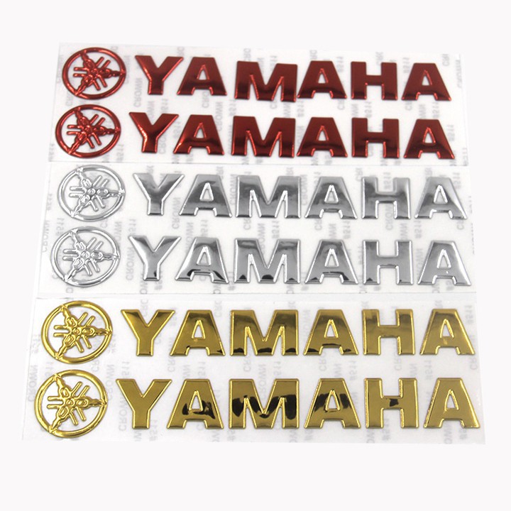 TEM NỔI CHỮ YAMAHA CÓ LOGO KÈM