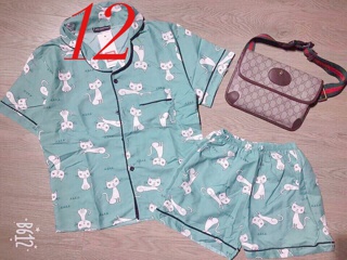 Bộ pijama ngắn so cute (ảnh thật)