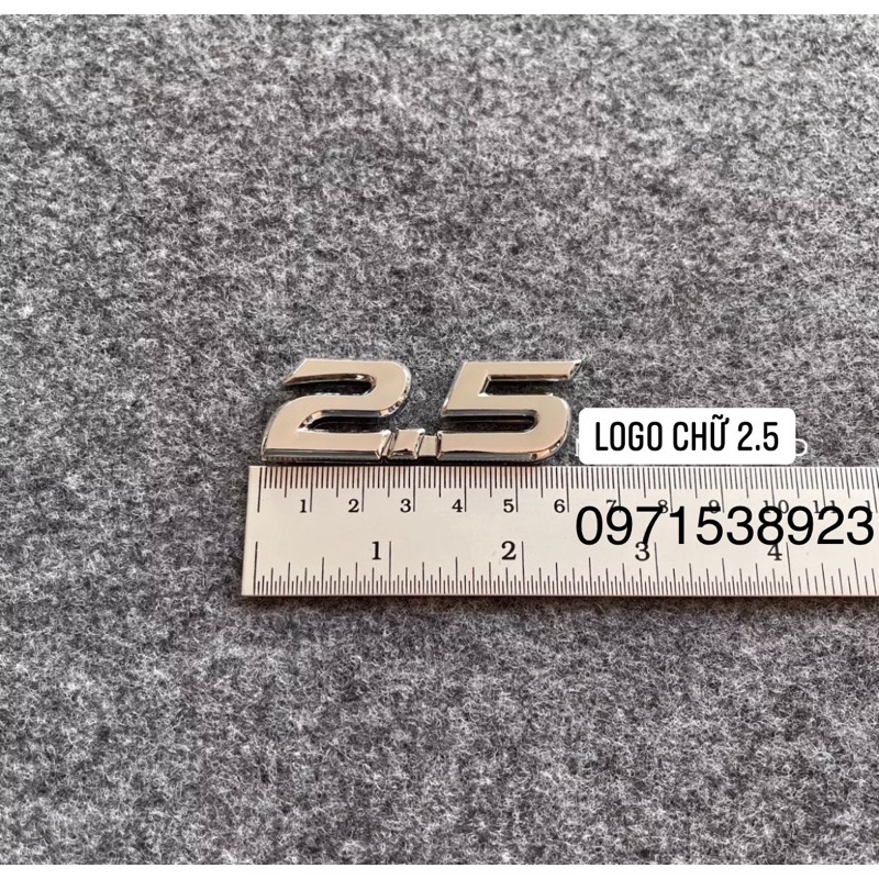 LOGO CHỮ 1.5, 1.6, 1.8, 2.0, 2.5, 2.7, 2.8 CAO CẤP GIÁ RẺ DÁN XE