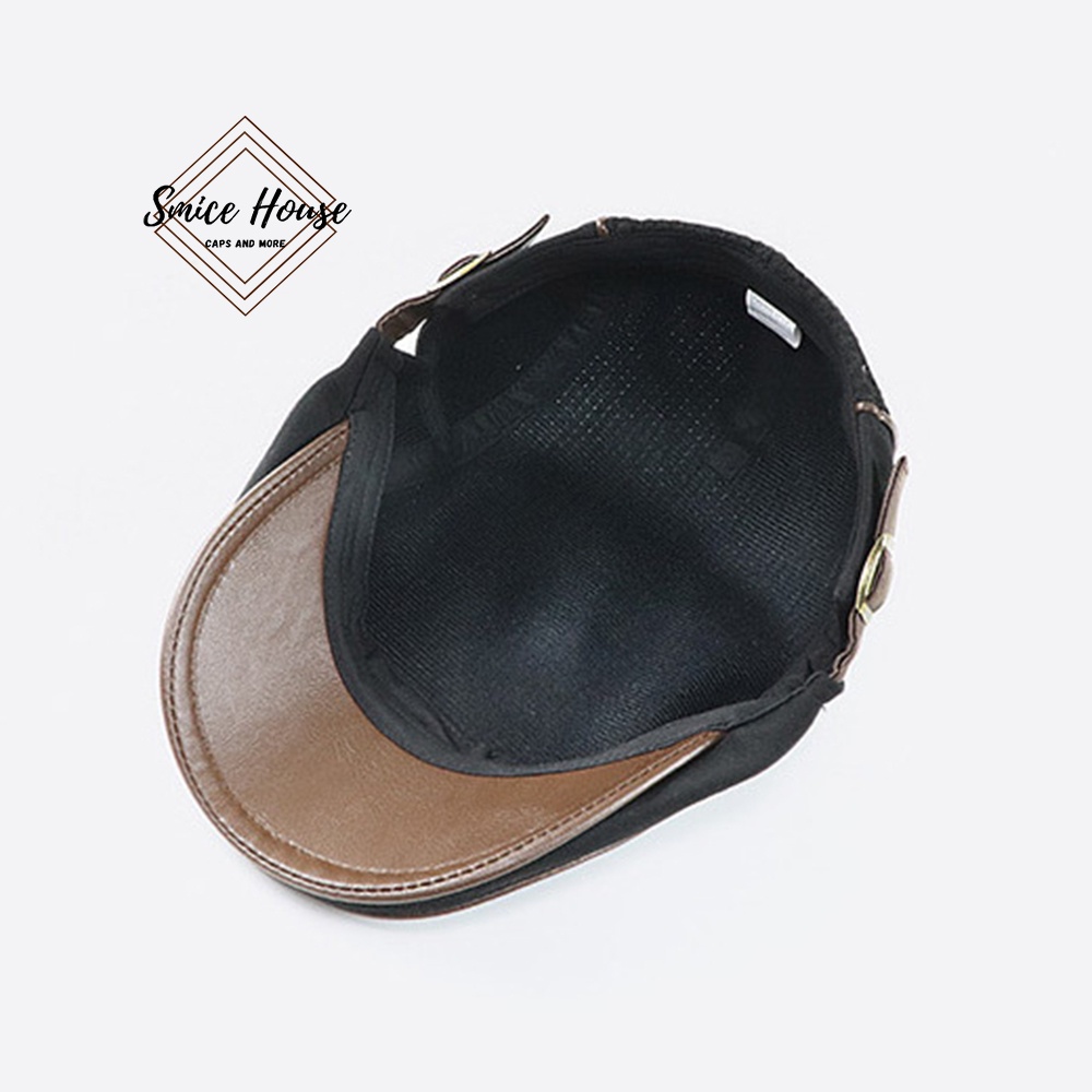Nón beret denim Jamont nam cao cấp thoáng khí mũ nồi nam cao tuổi cho ông và bố hàng nhập khẩu- Smice House