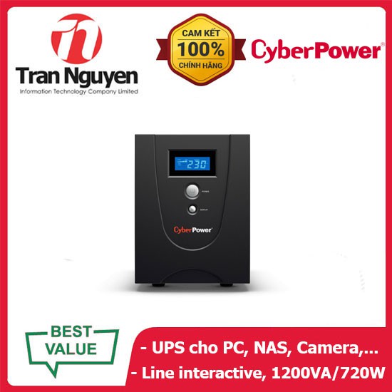 Bộ Lưu Điện CyberPower VALUE1200ELCD 1200VA/720W