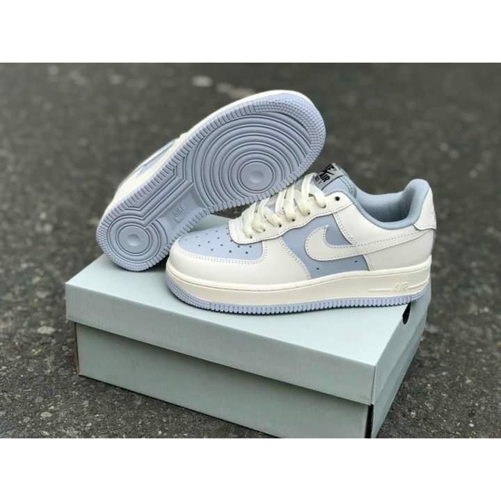Giày AF1 trắng xanh kem nam nữ cao cấp hot trend 2022 size 36-43