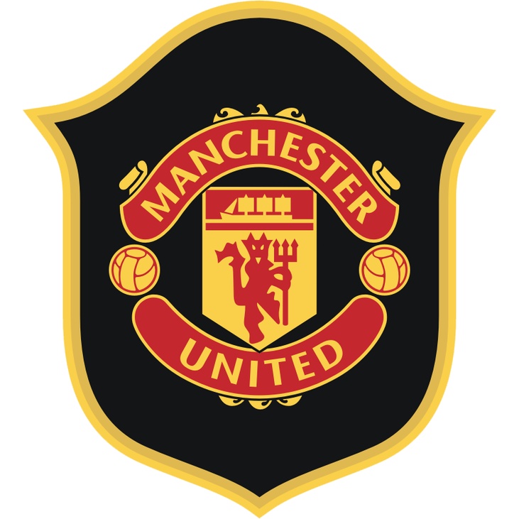 Bộ 10 STICKER decal hình dán logo MANCHESTER UNITER, dán laptop, dán xe