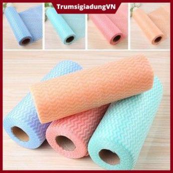 Cuộn khăn lau đa năng homeeasy 50 miếng an toàn vệ sinh