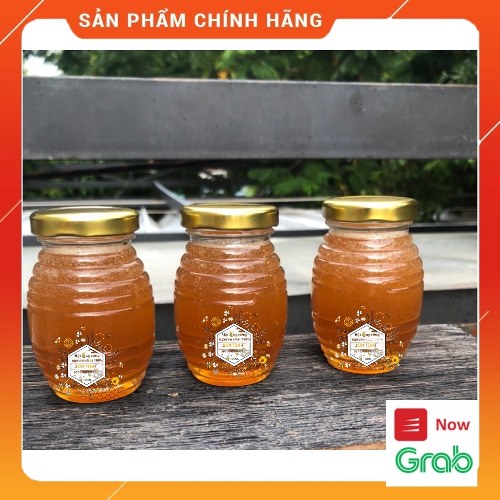 mật ong rừng nguyên chất 100% Sơn Tinh (hủ thủy tinh 100ml)