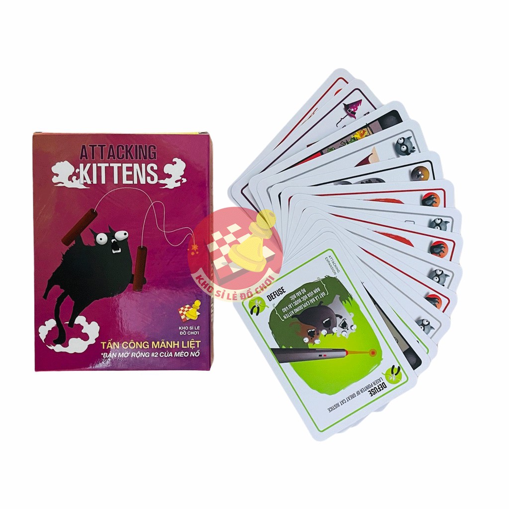 Combo Mèo Nổ - 5 Bản Mèo Nổ Mở Rộng (Tiếng Việt) - Boardgame Exploding Kittens