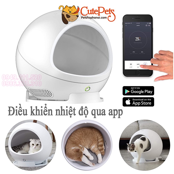 Nhà điều hòa thông minh PETKIT COZY cho chó mèo chính Hãng BH 12 tháng - CutePets