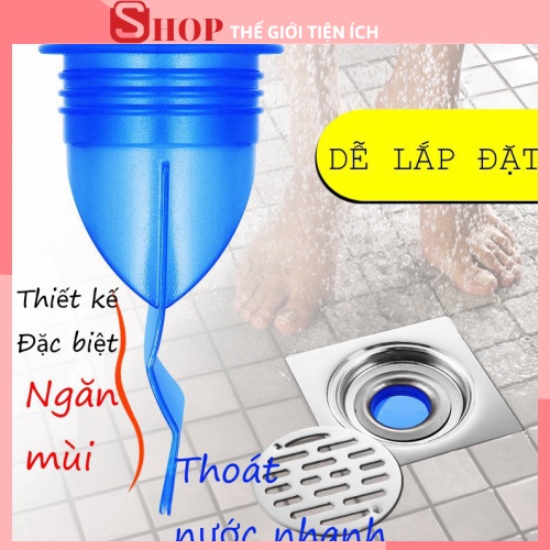❌BỘ FULL PHỤ KIỆN⛔Ngăn mùi thoát sàn, ngăn trào ngược nhà tắm, côn trùng xâm nhập bằng Silicon cao cấp 88146 THẾ GIỚI TI