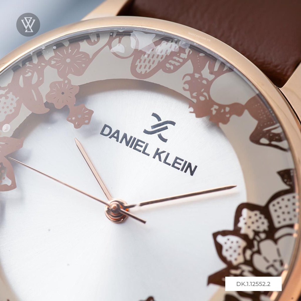 Đồng Hồ Quartz Nữ Daniel Klein WATCHSTORE DK.1.12552.2 Mặt Kính Khoáng 35mm, Dây Da Và Vỏ Thép