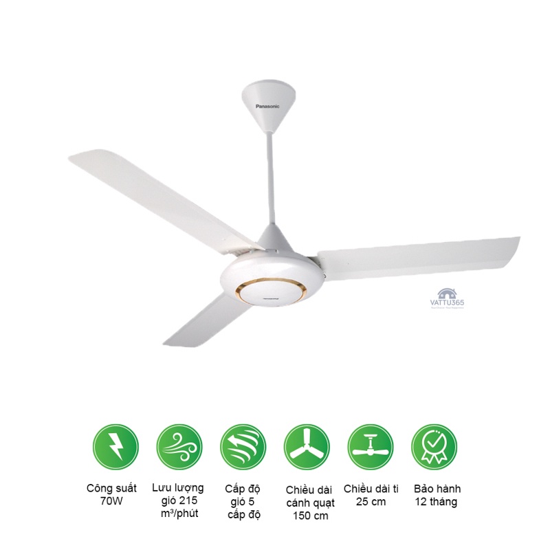 QUẠT TRẦN PANASONIC F-60MZ2-MS
