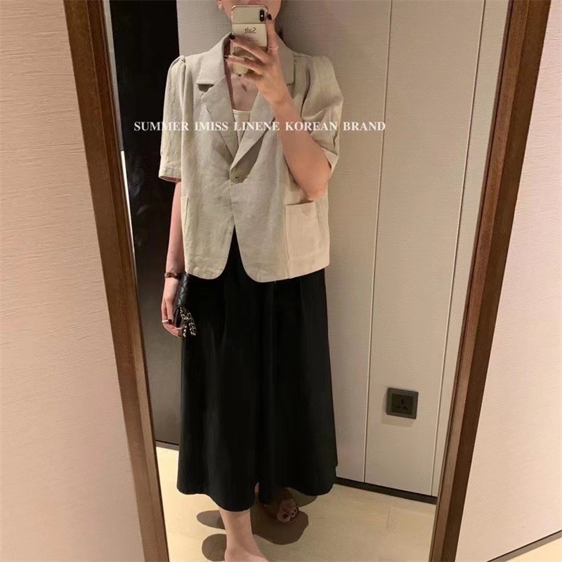 ÁO KHOÁC VEST BLAZER NGẮN TAY DÁNG CROPTOP | BigBuy360 - bigbuy360.vn