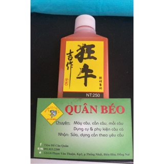 Mồi nước câu cá - Trâu điên