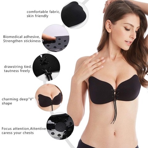 Áo Ngực Silicone Không Dây Không Gọng Có Thể Tái Sử Dụng Cho Nữ