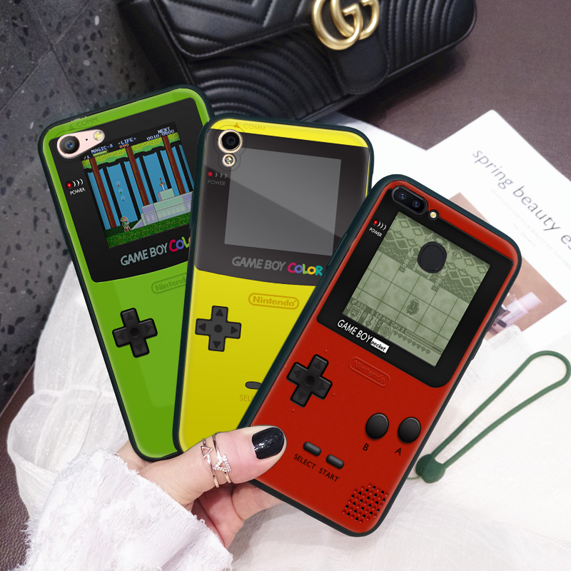 GAMEBOY Ốp Lưng Hình Máy Chơi Game Cho Điện Thoại Oppo A8 A31 A32 A53 2020 A92 A72 A52 A12 A92S A12S A12E X2 Pro