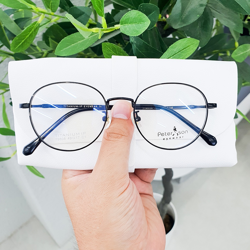 Gọng kính titan dáng tròn không gỉ Lani 79808 - Lắp mắt cận theo yêu cầu
