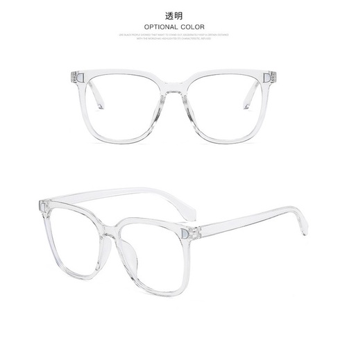 Mắt kính chống tia UV gọng nhựa trong suốt thời trang sành điệu